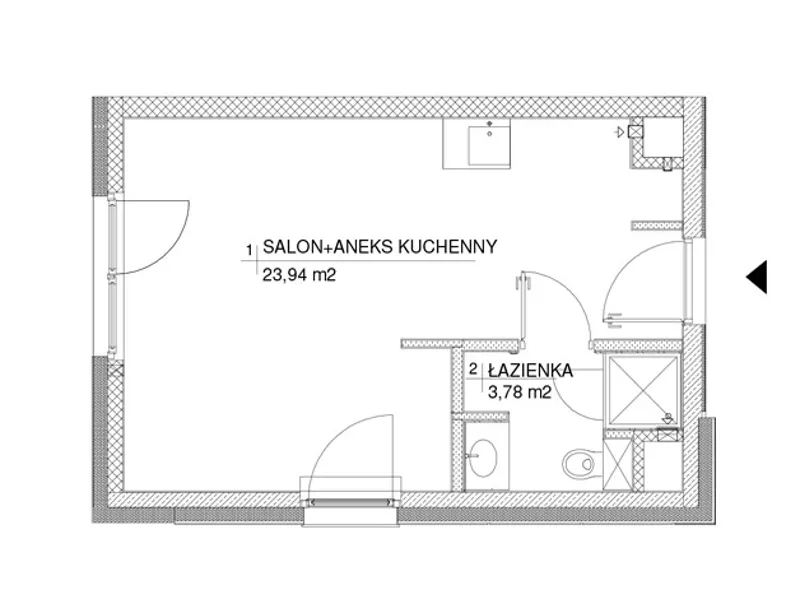 Mieszkanie na sprzedaż, 28 m², Wilanów